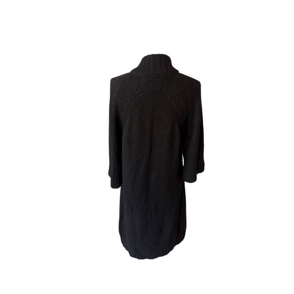 Edun Black Sweater Dress Cardigan Size M - Picture 2 of 5